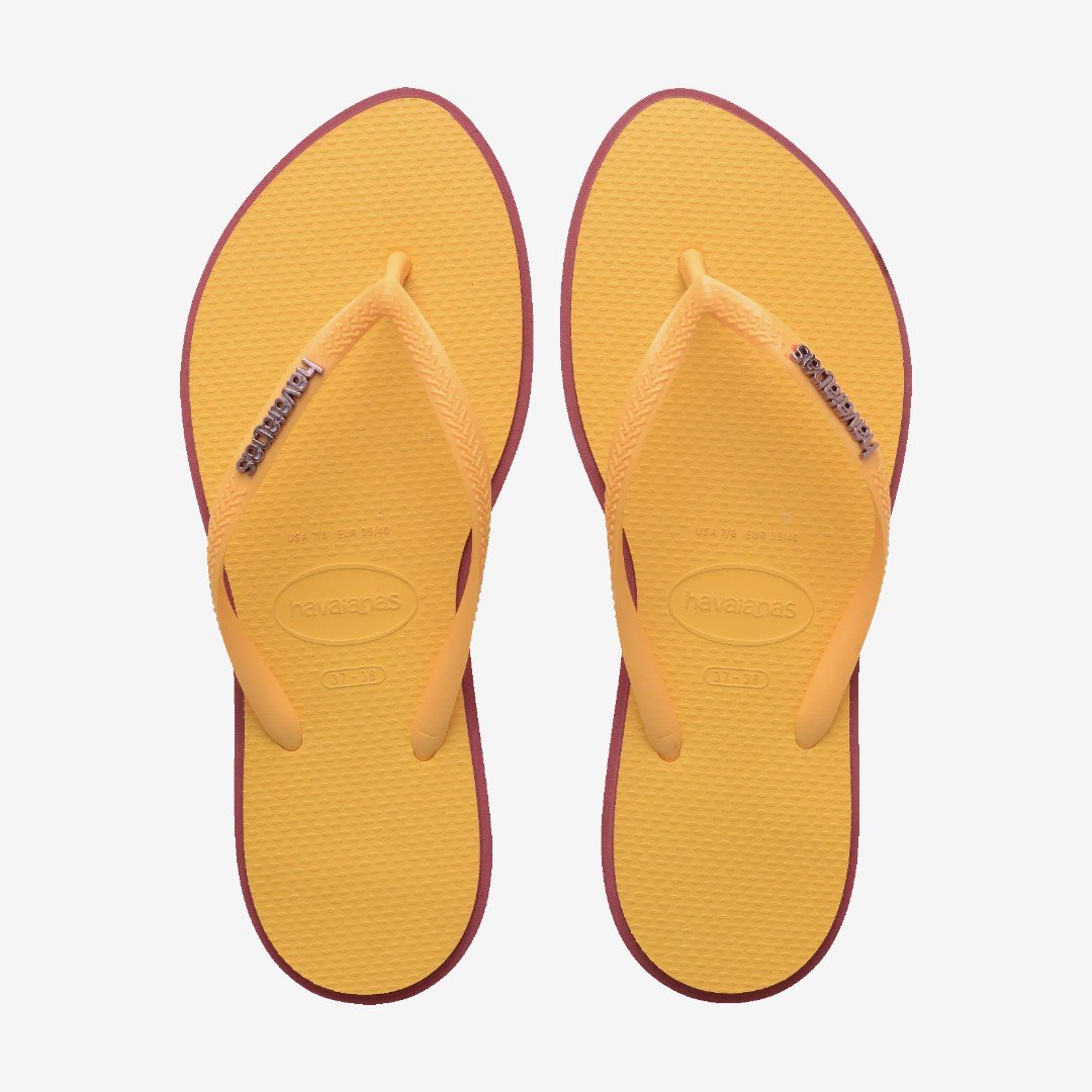 Chinelo Havaianas Slim Point Amarelo