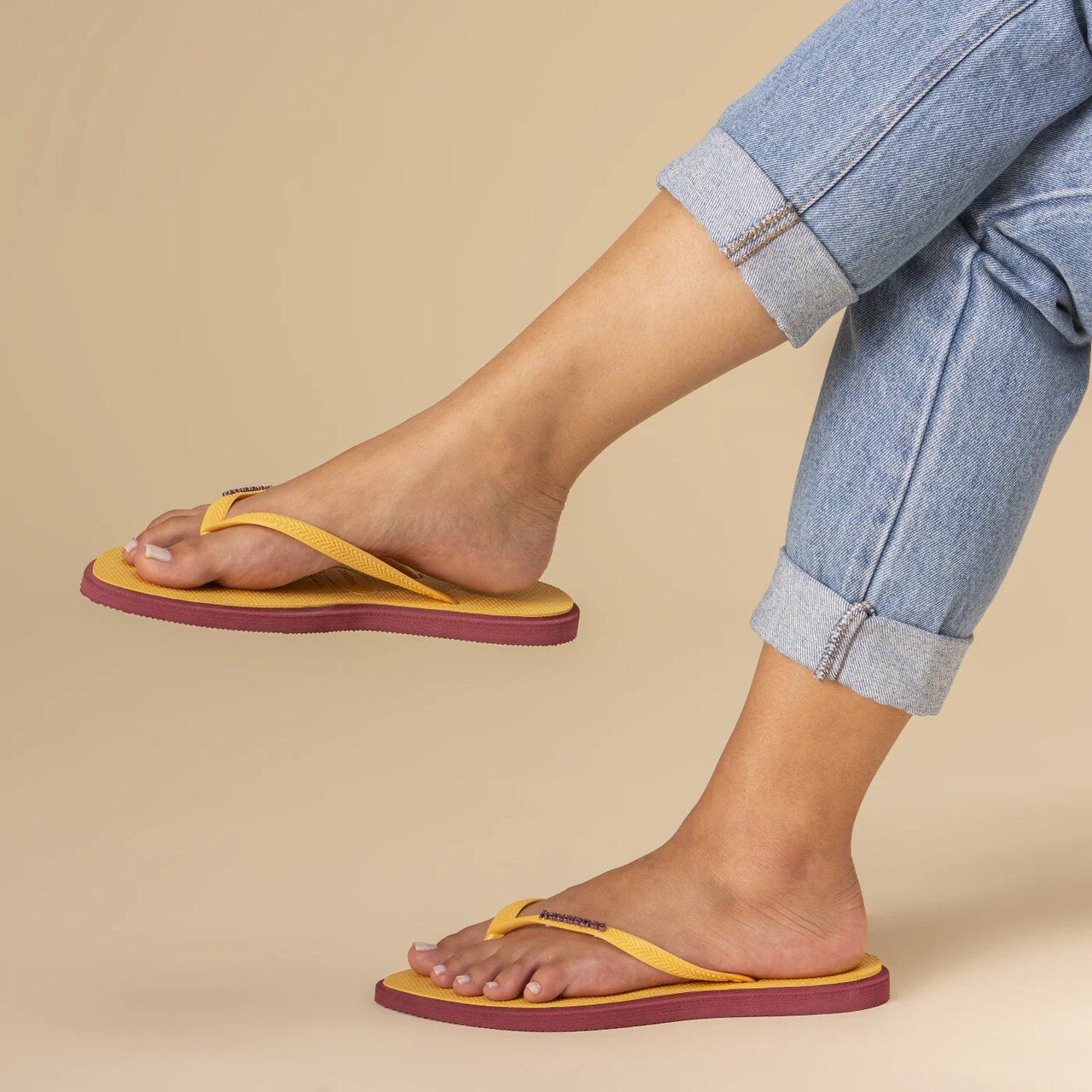 Chinelo Havaianas Slim Point Amarelo Amarelo 8