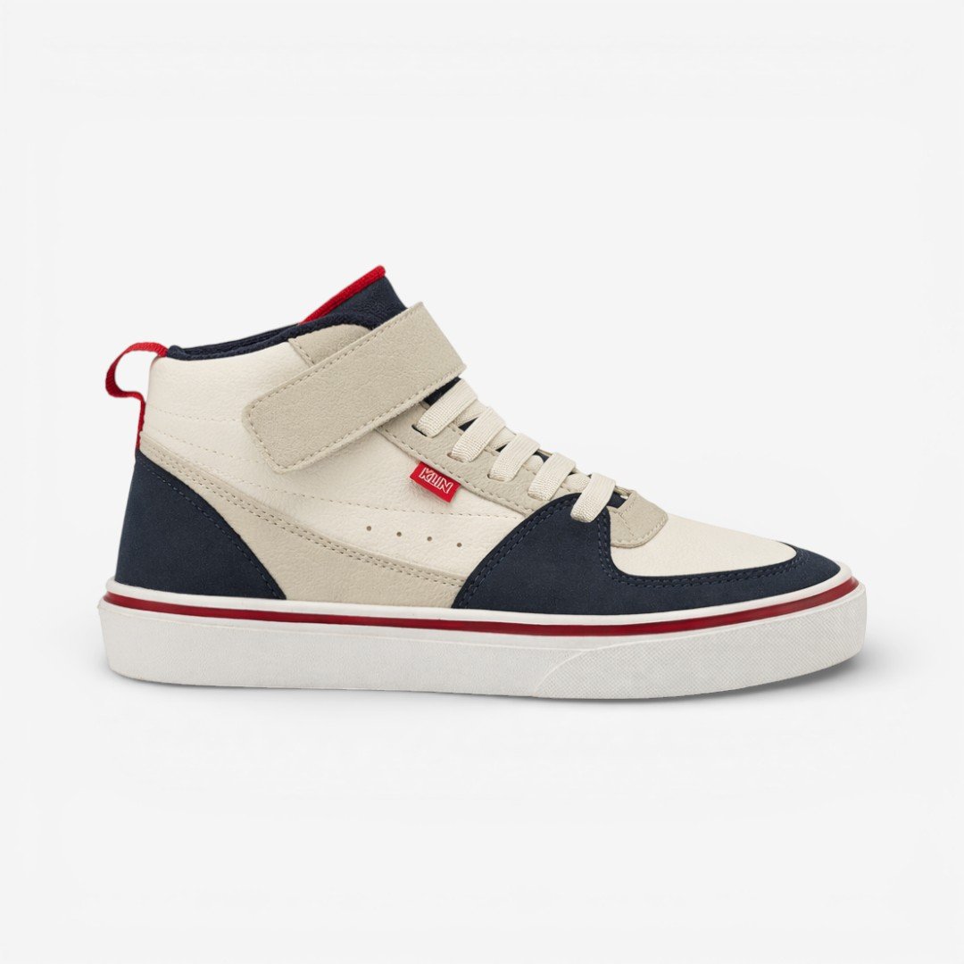 Tênis Klin Cano Alto Freestyle Infantil Off White