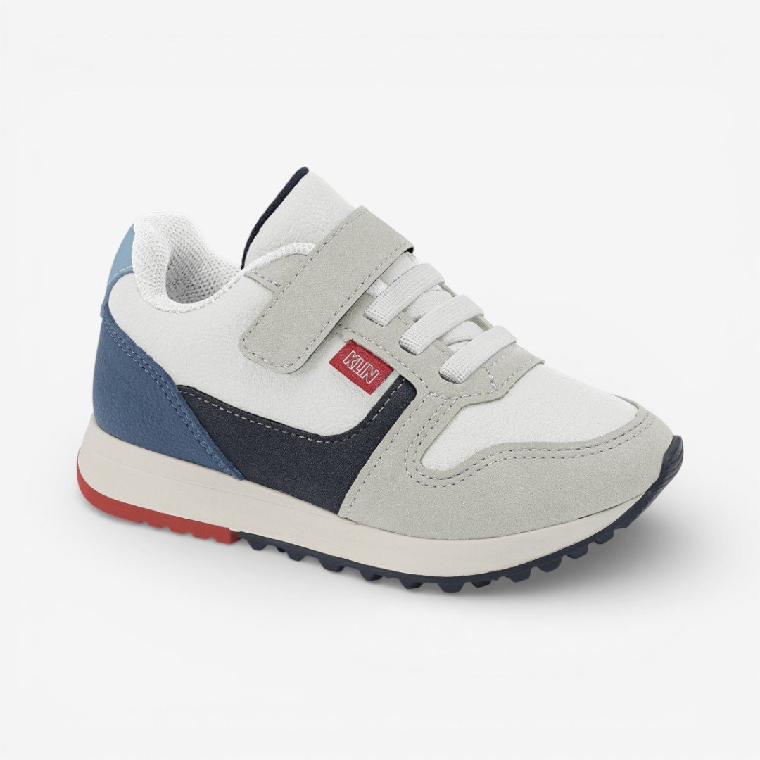 Tênis Jogging Klin Walk Infantil Branco Multicores 2