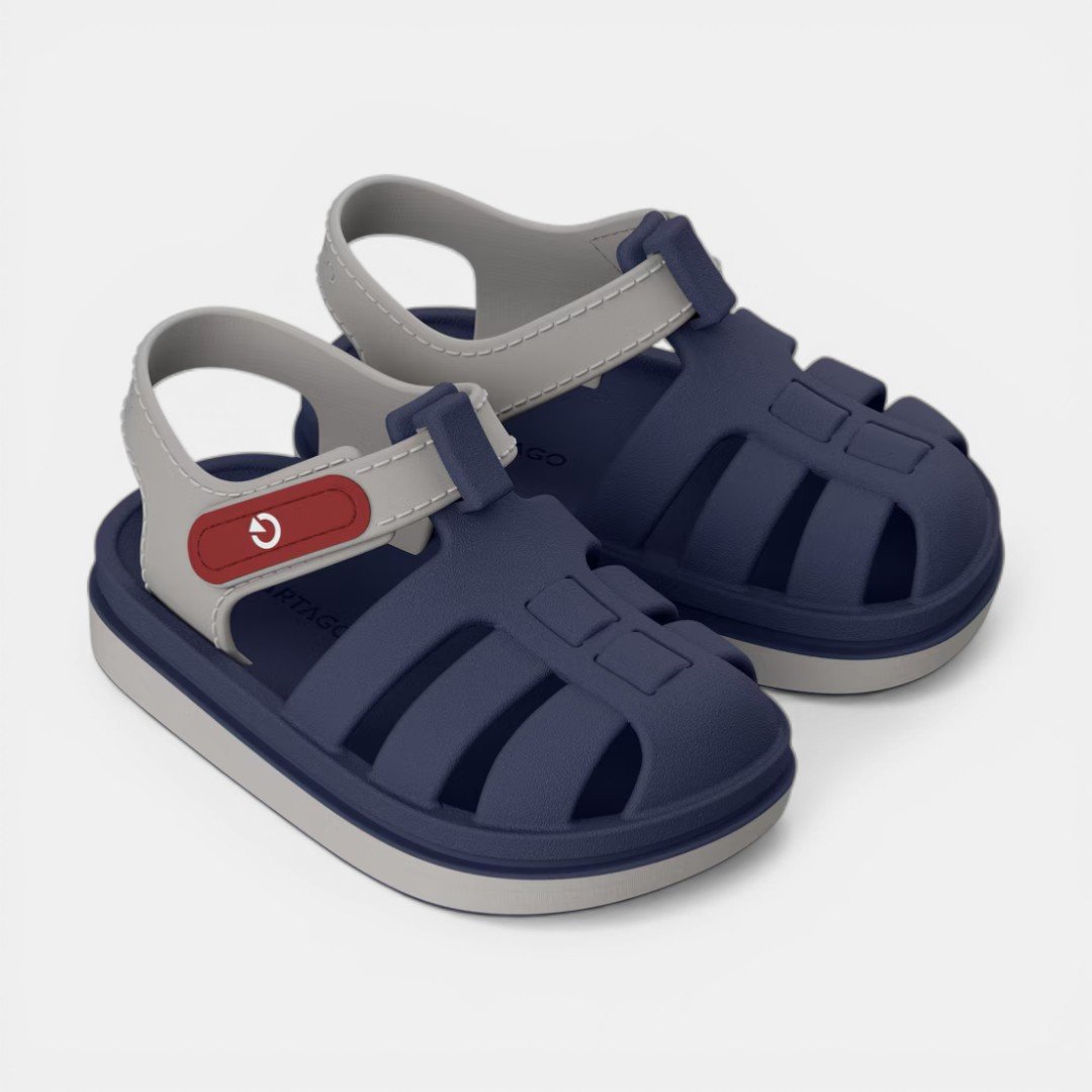 Babuche Infantil Cartago Oslo II Baby Azul Azul/Cinza 2