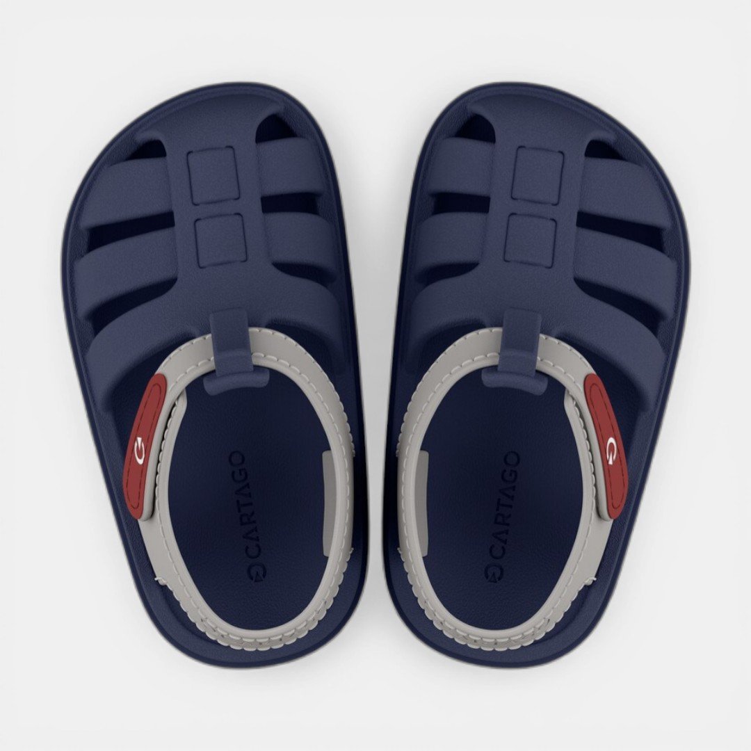 Babuche Infantil Cartago Oslo II Baby Azul Azul/Cinza 3