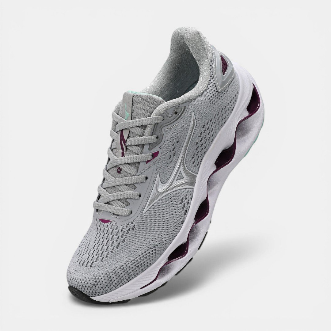 Tênis Mizuno Wave Legend 5 Feminino Cinza Cinza 2