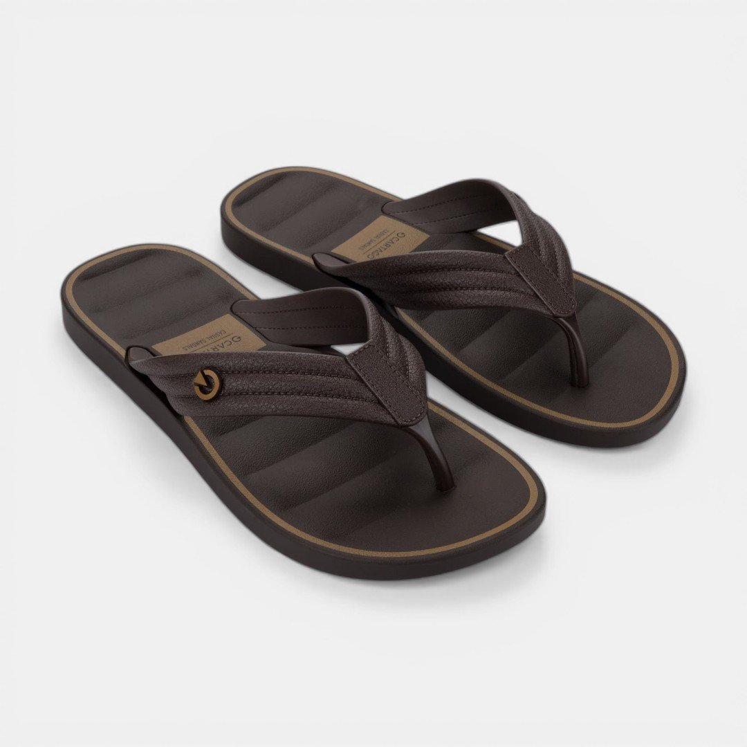 Chinelo de Dedo Marrom Monterrey Cartago Marrom 3