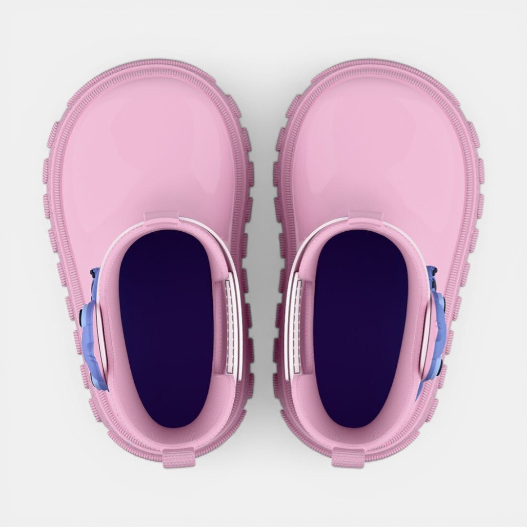 Galocha Disney Rain Colorful Baby II Infantil Stitch Rosa Rosa 3