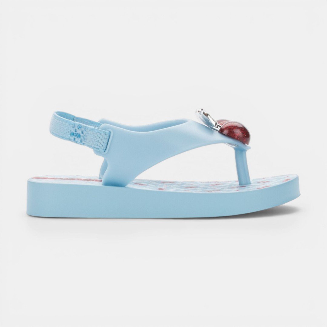 Chinelo De Dedo De Bebê Belle Cerejinha Ipanema Azul Azul 3