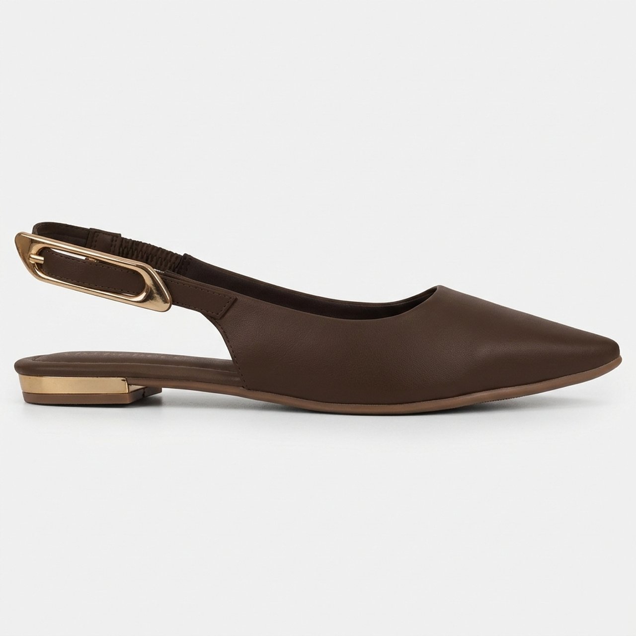 Sapatilha Slingback Bebecê Marrom