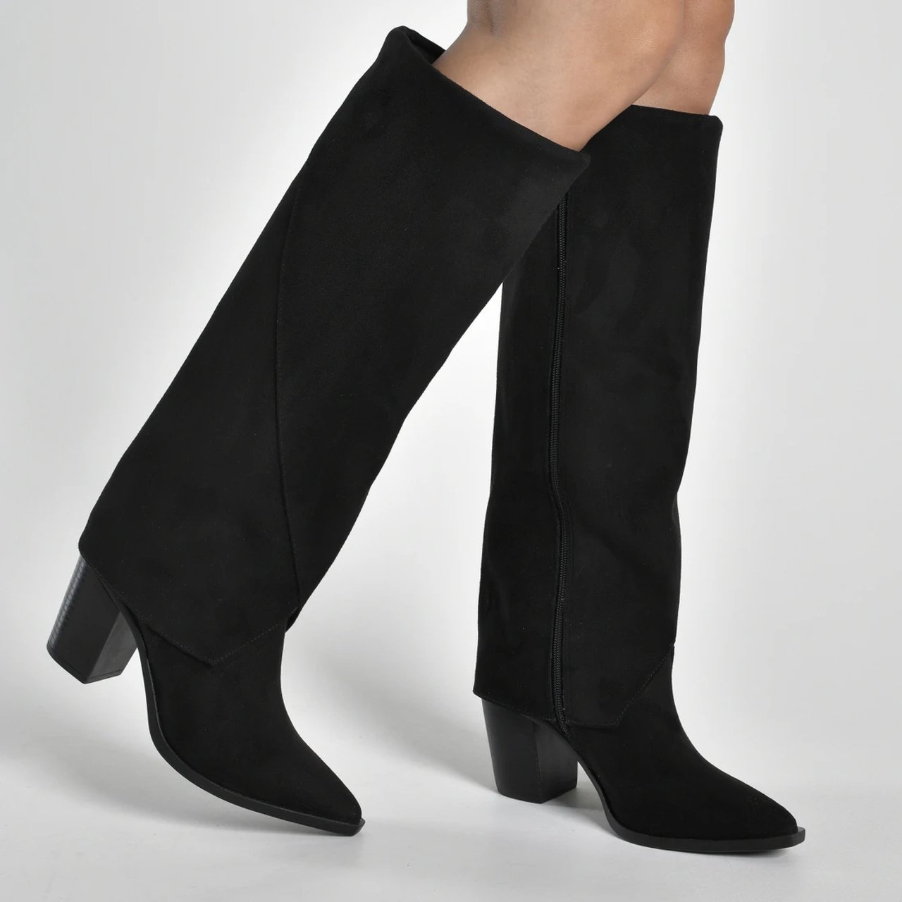 Bota Via Marte Western Capa Preta Preto 2