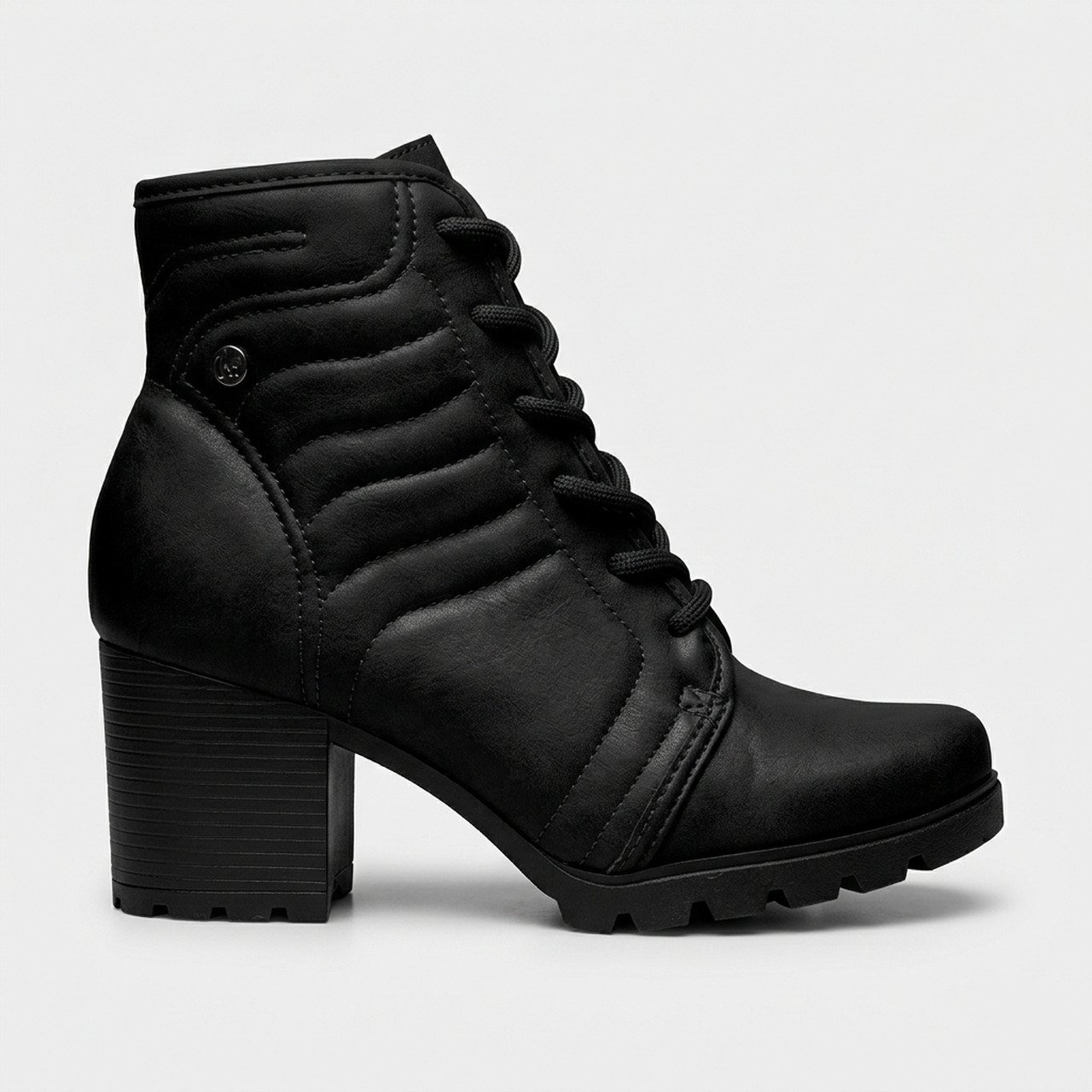 Coturno Dakota Salto Bloco Preto