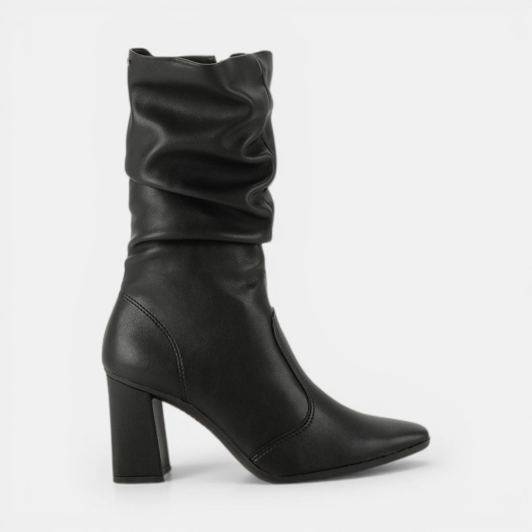 Bota Mississipi Cano Médio Slouchy Preta