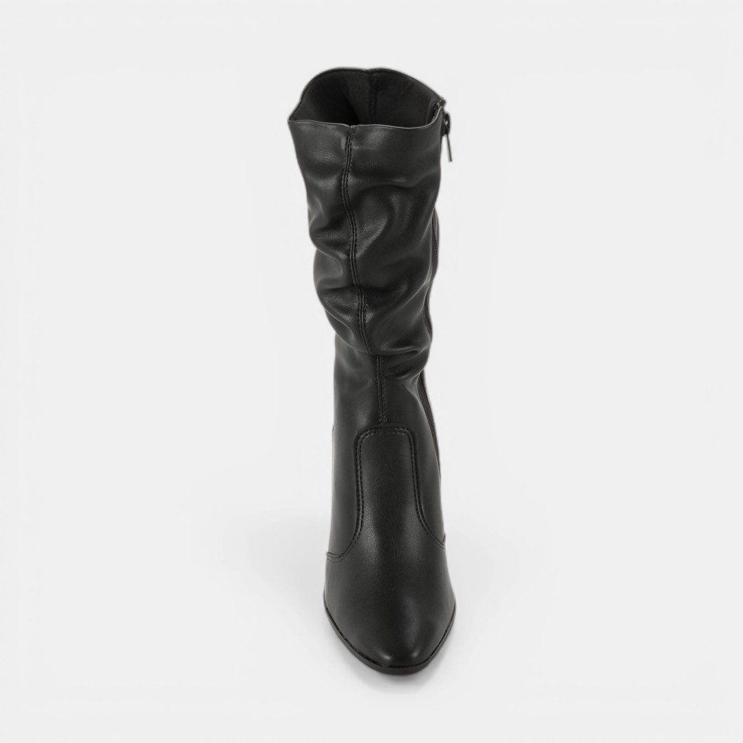 Bota Mississipi Cano Médio Slouchy Preta Preto 5