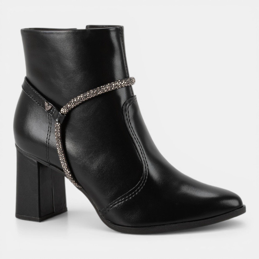 Bota Mississipi Cano Curto Preta Preto 2