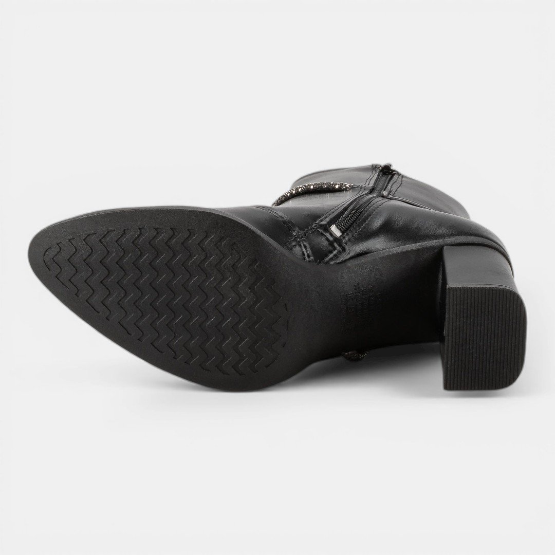 Bota Mississipi Cano Curto Preta Preto 5
