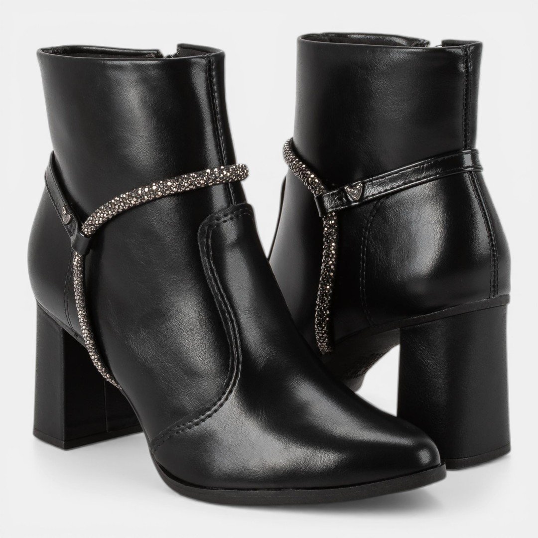 Bota Mississipi Cano Curto Preta Preto 7
