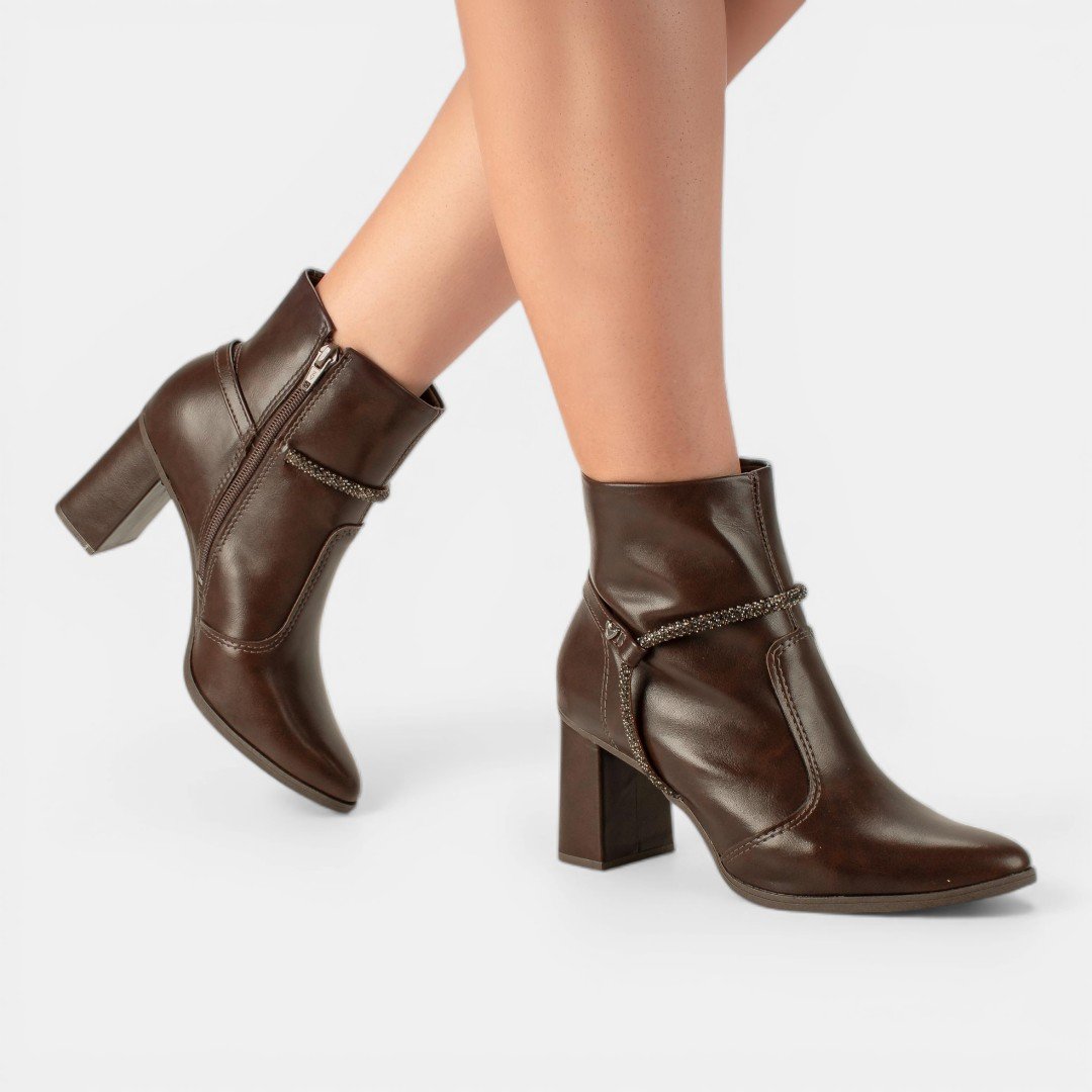 Bota Mississipi Cano Curto Café Marrom 3