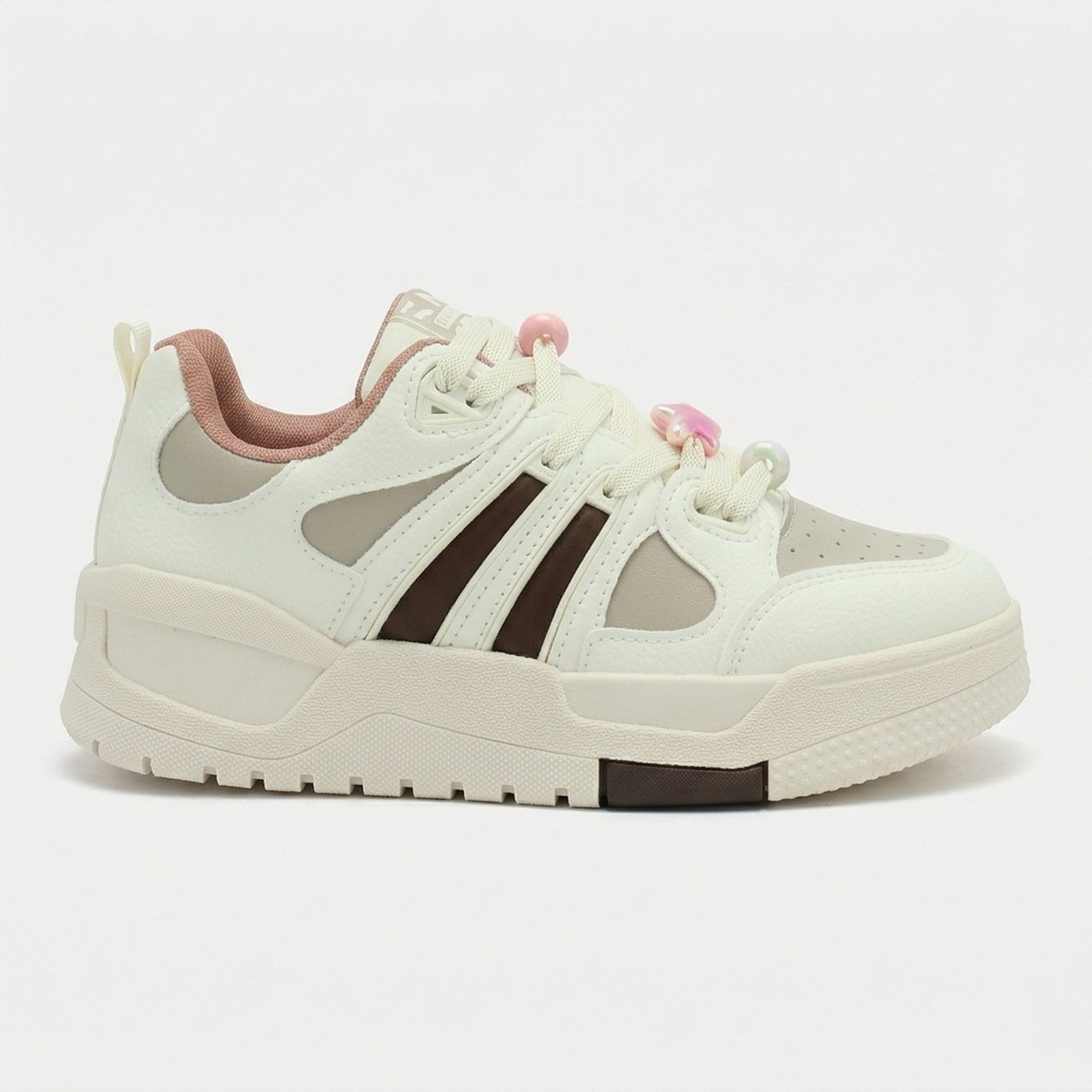 Tênis Plataforma Ramarim Casual Natural