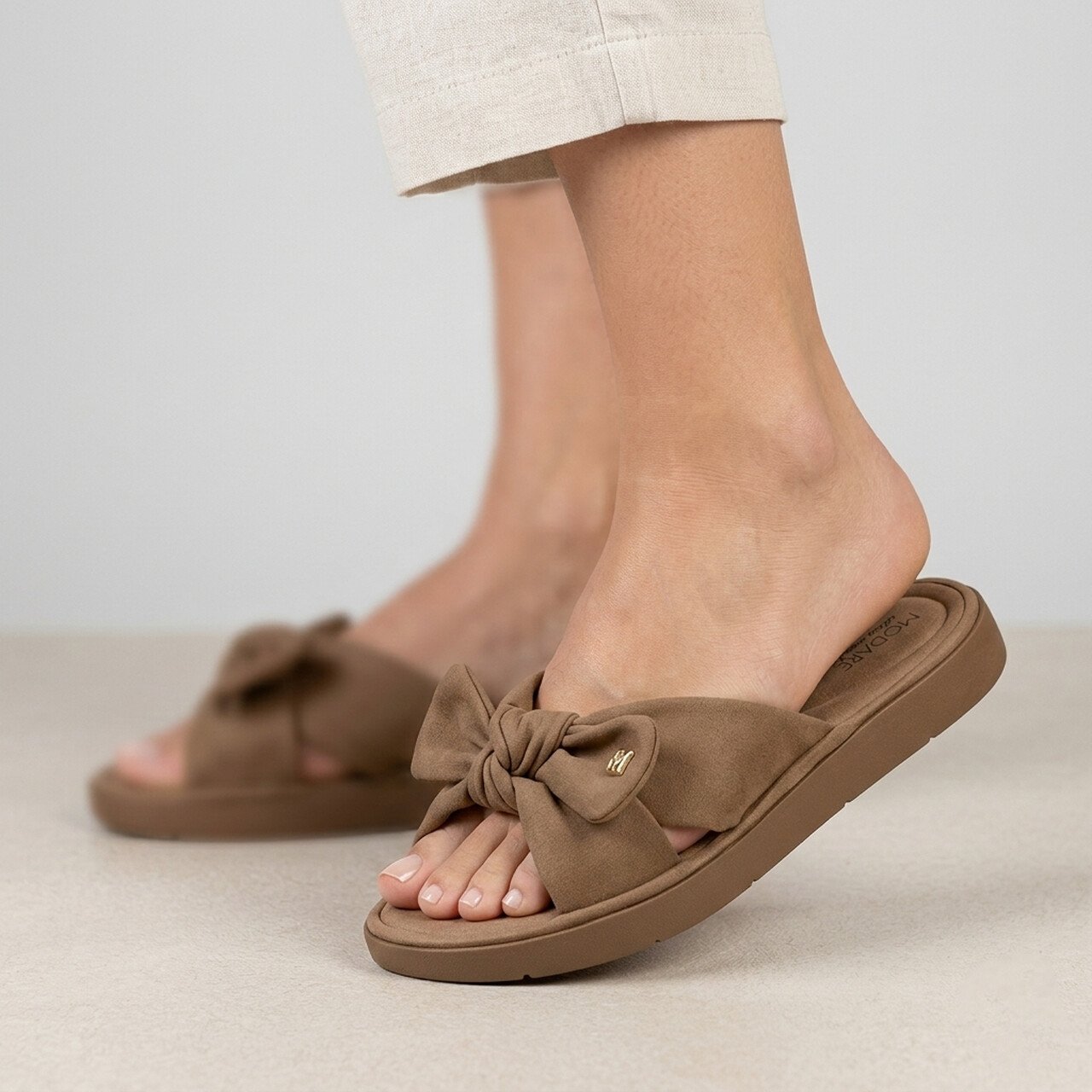 Tamanco Modare Slide Feminino Castanho Marrom 2