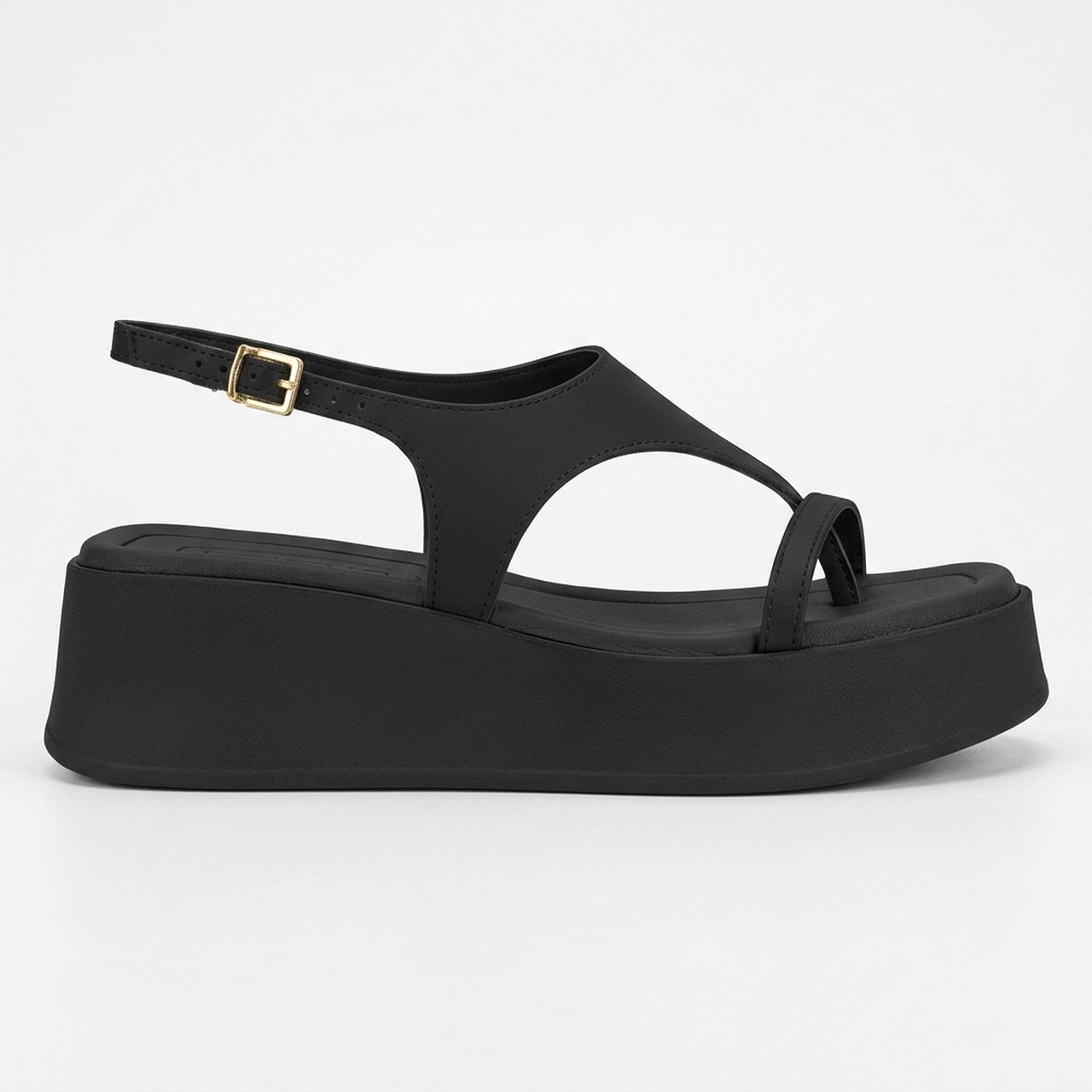 Sandália Beira Rio Plataforma Preta