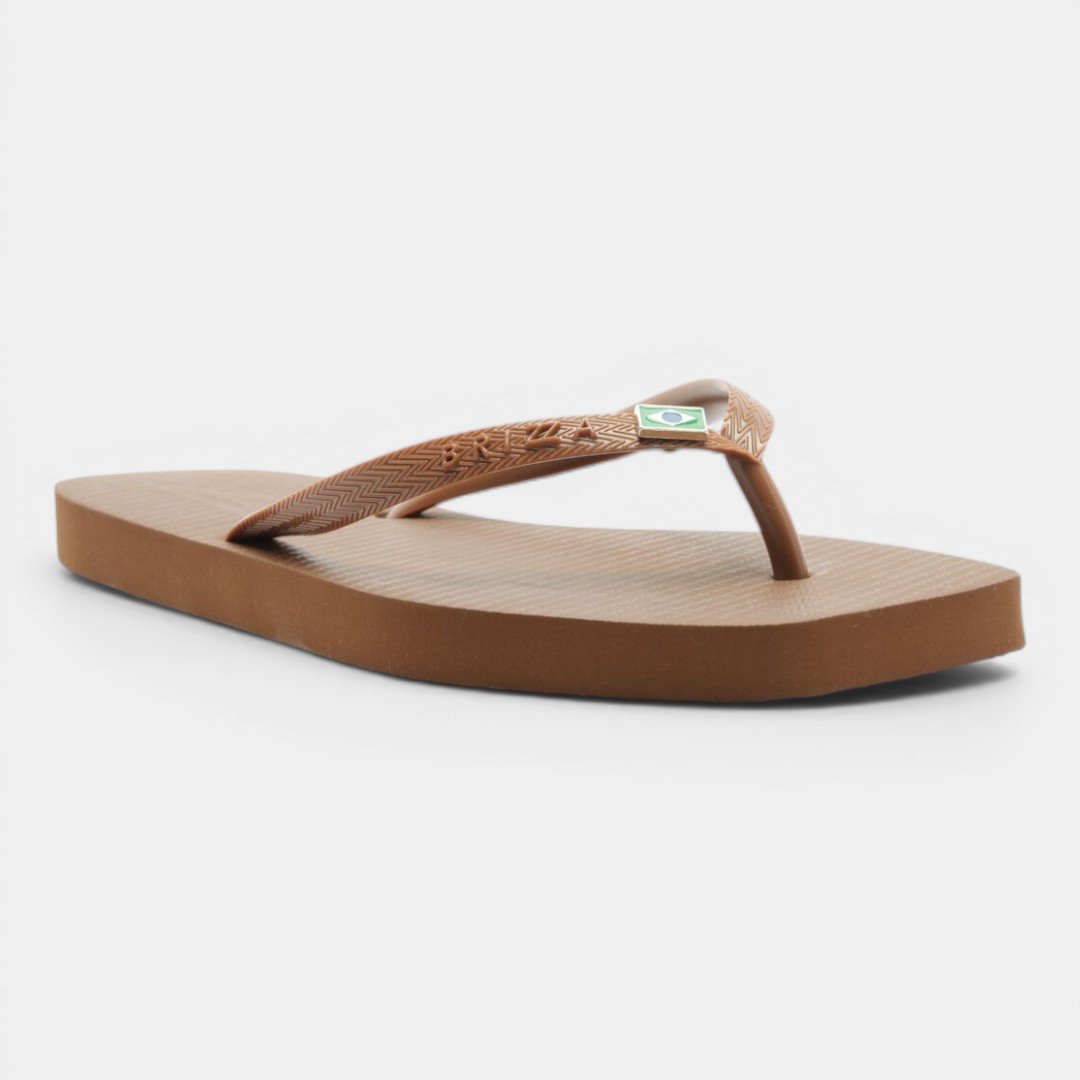 Chinelo Brizza Arezzo Square Marrom Marrom 2