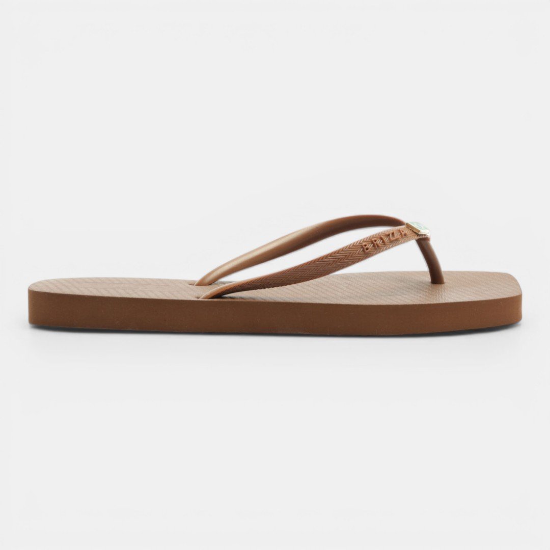 Chinelo Brizza Arezzo Square Marrom Marrom 3