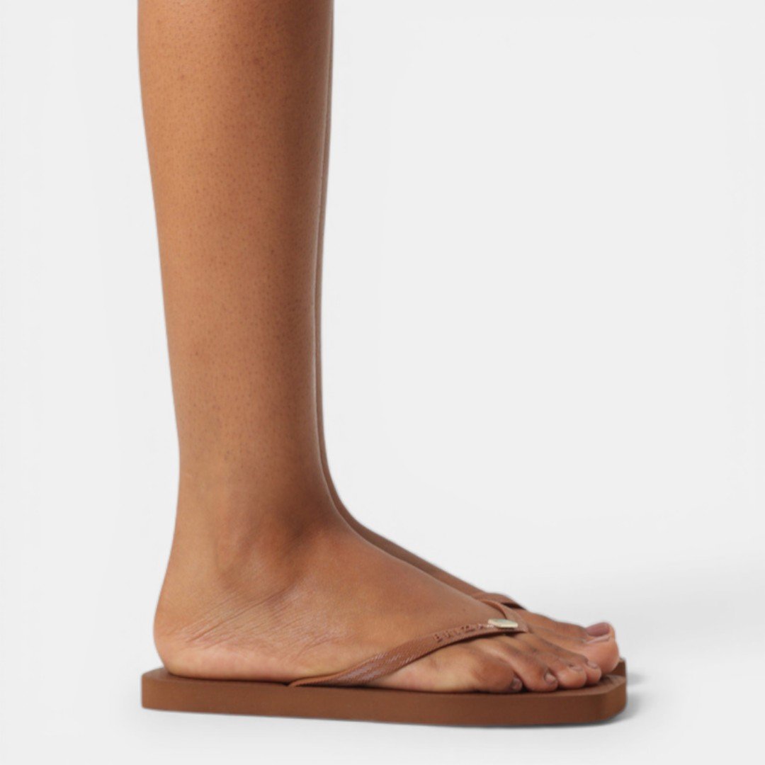 Chinelo Brizza Arezzo Square Marrom Marrom 4