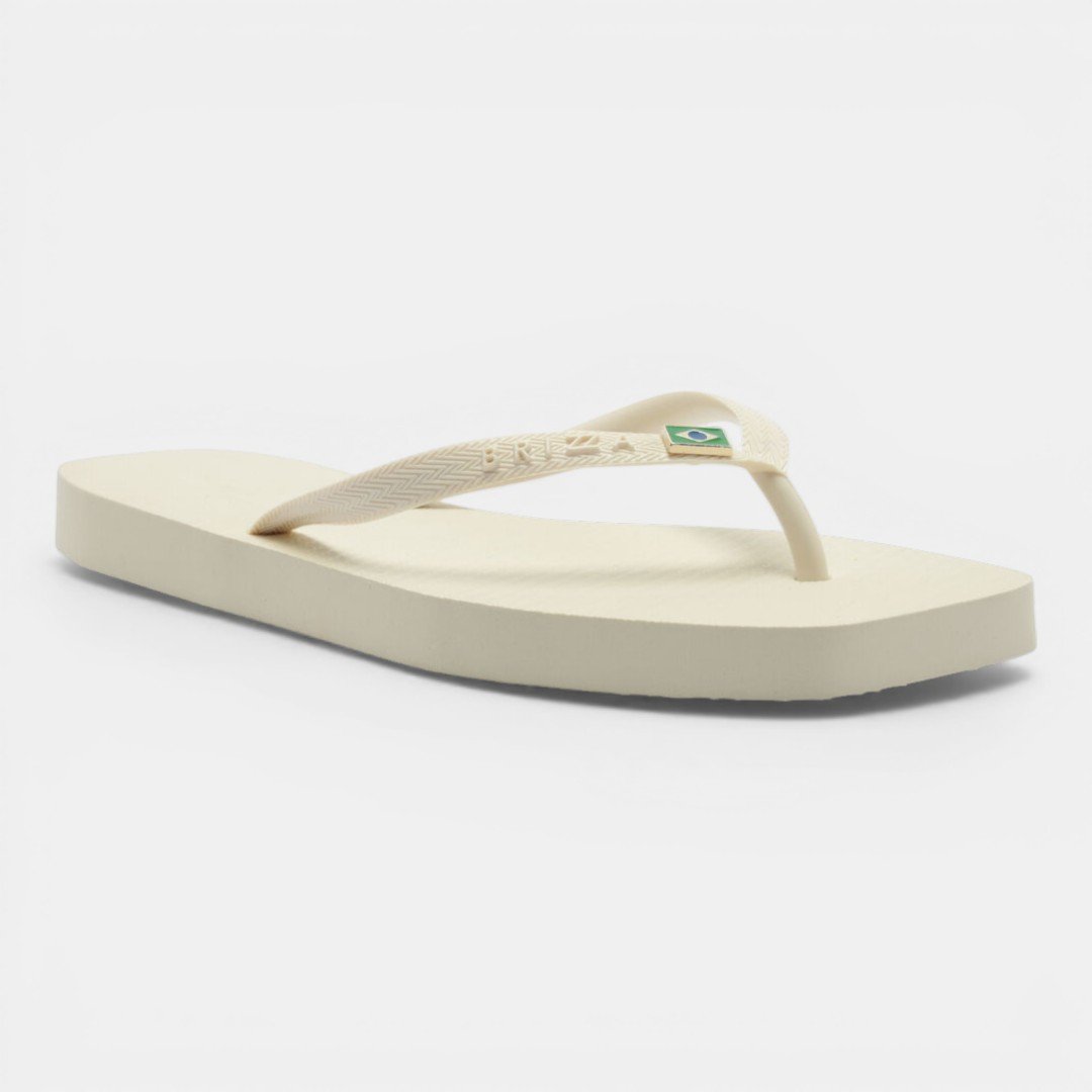 Chinelo Brizza Arezzo Square Branco Branco 2