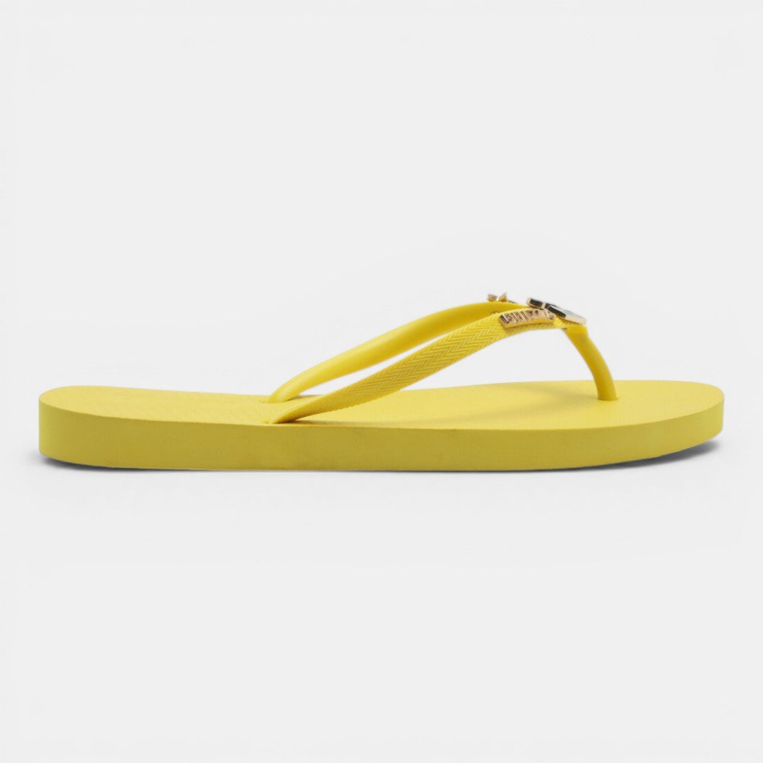 Chinelo Brizza Arezzo Essential com Pins Brasil Amarelo Verde/Amarelo 4