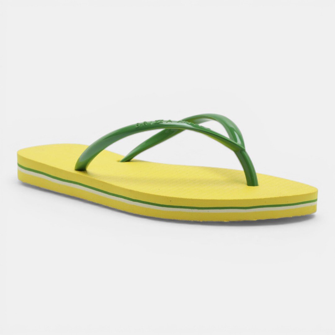 Chinelo Brizza Arezzo Essential Amarelo