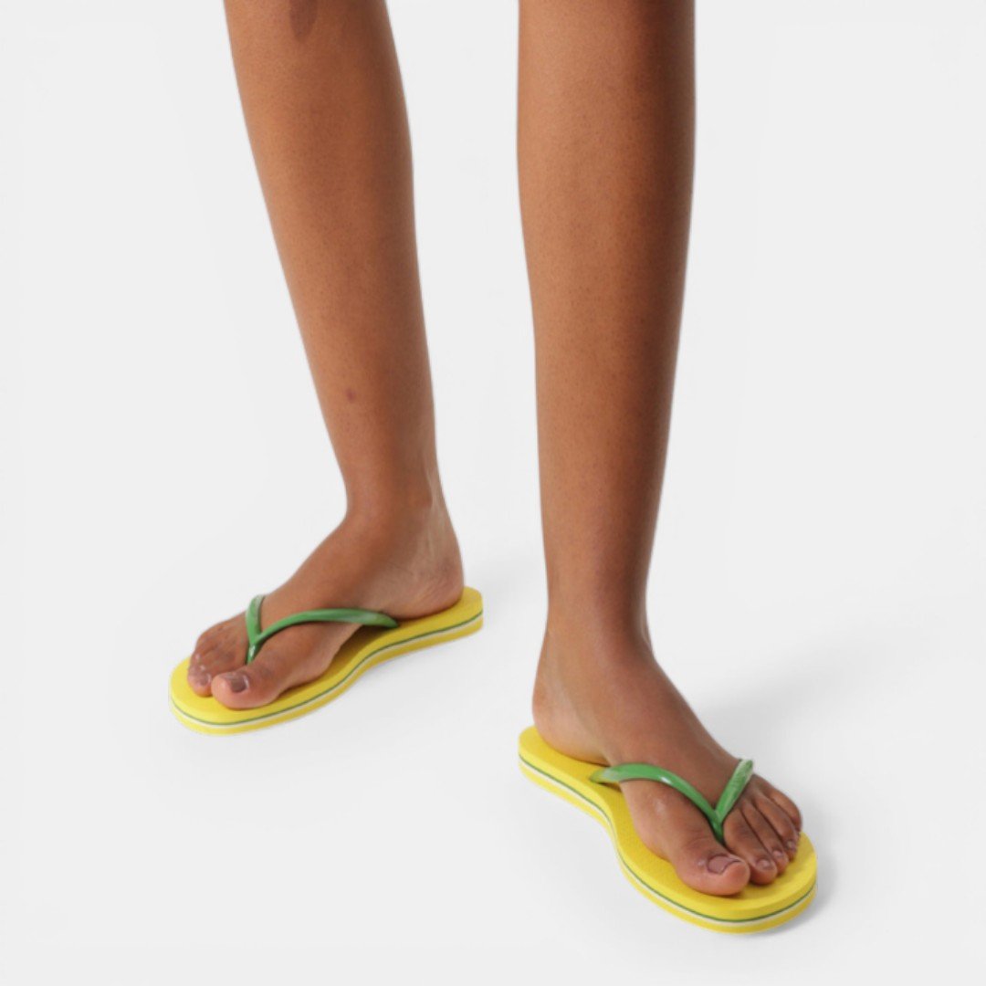Chinelo Brizza Arezzo Essential Amarelo Verde/Amarelo 5