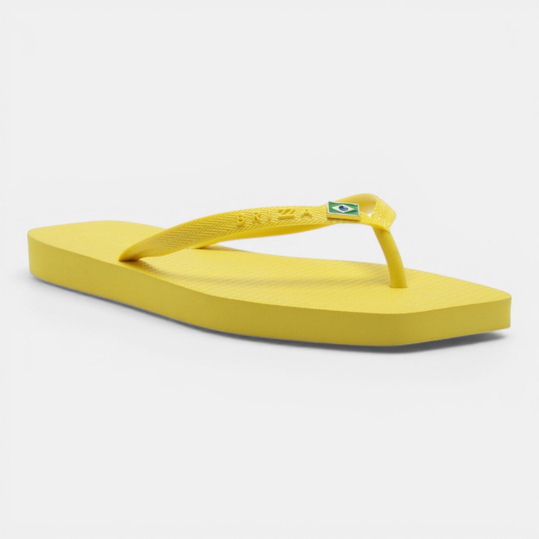 Chinelo Brizza Arezzo Square Amarelo Amarelo 2