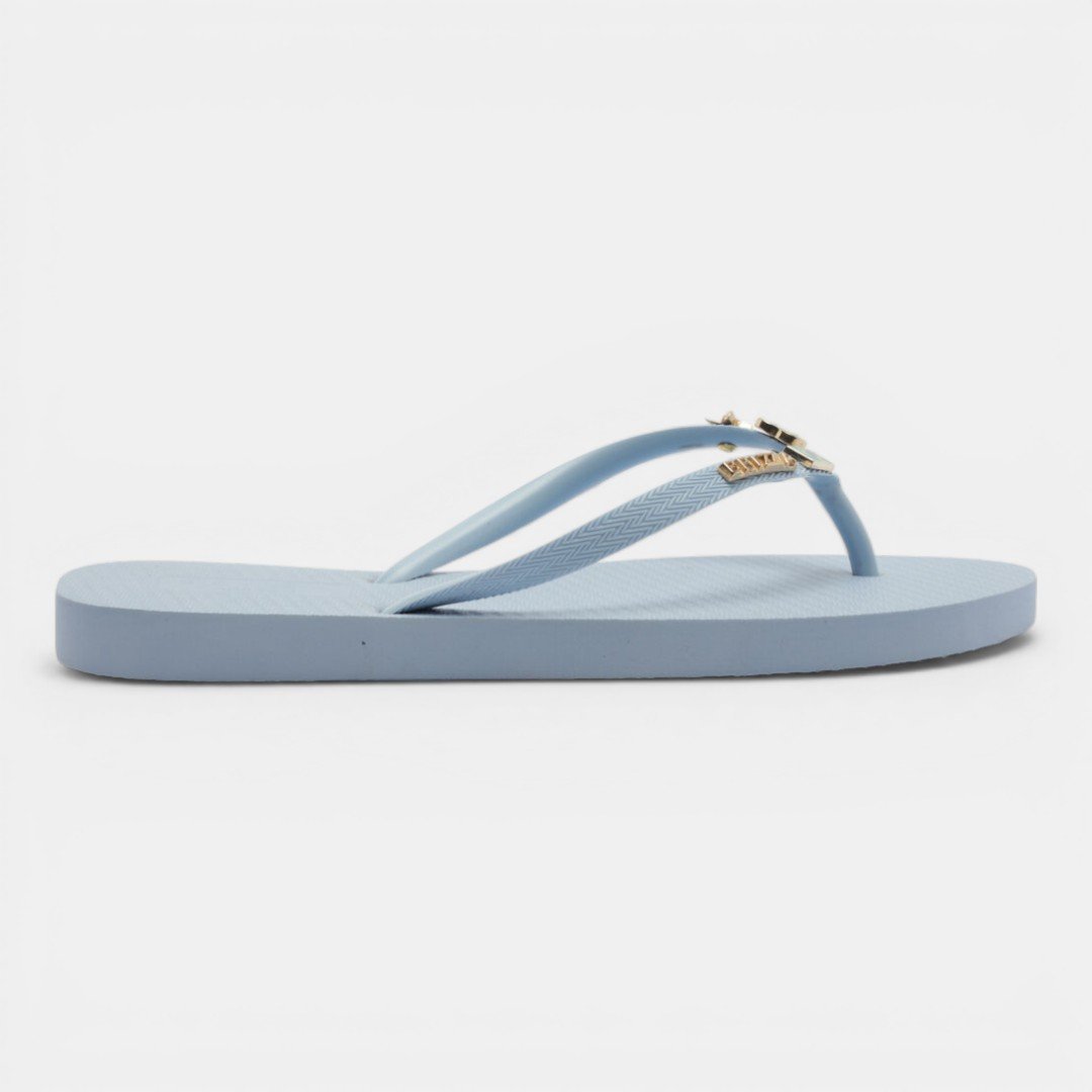 Chinelo Brizza Arezzo Essential com Pins Brasil Azul Claro Azul 3