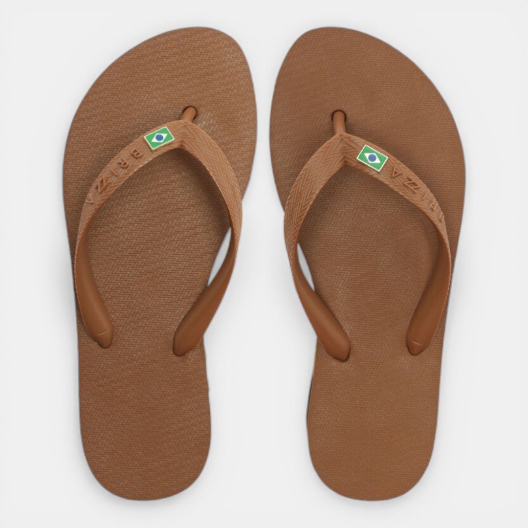 Chinelo De Dedo Flatform Brizza Arezzo Marrom Marrom 2