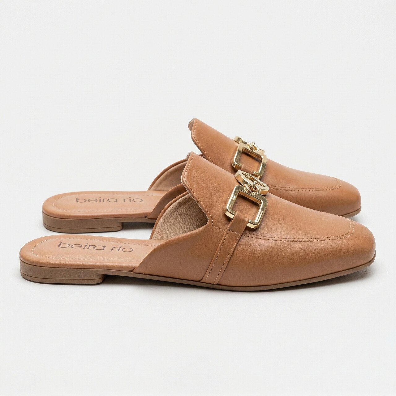 Mule Beira Rio Feminino Caramelo Marrom 3
