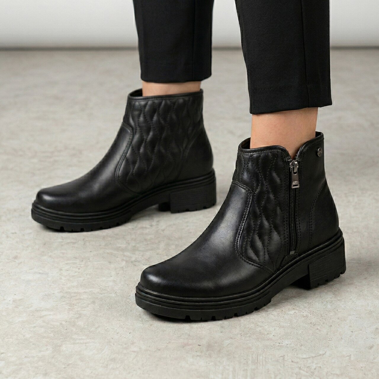 Bota Dakota Cano Curto Preta Preto 2