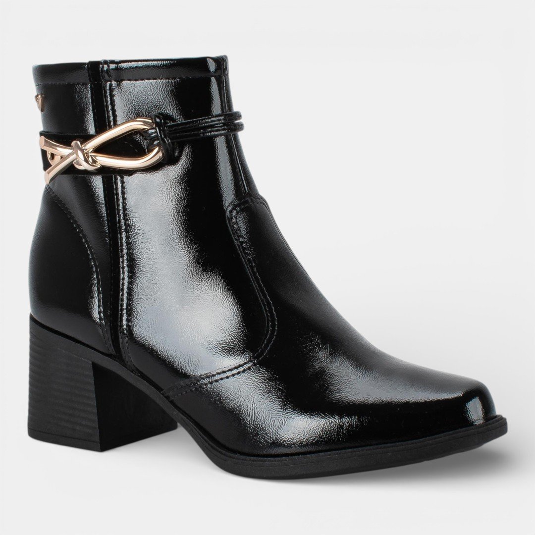 Bota Mississipi Cano Curto Preta Preto 2