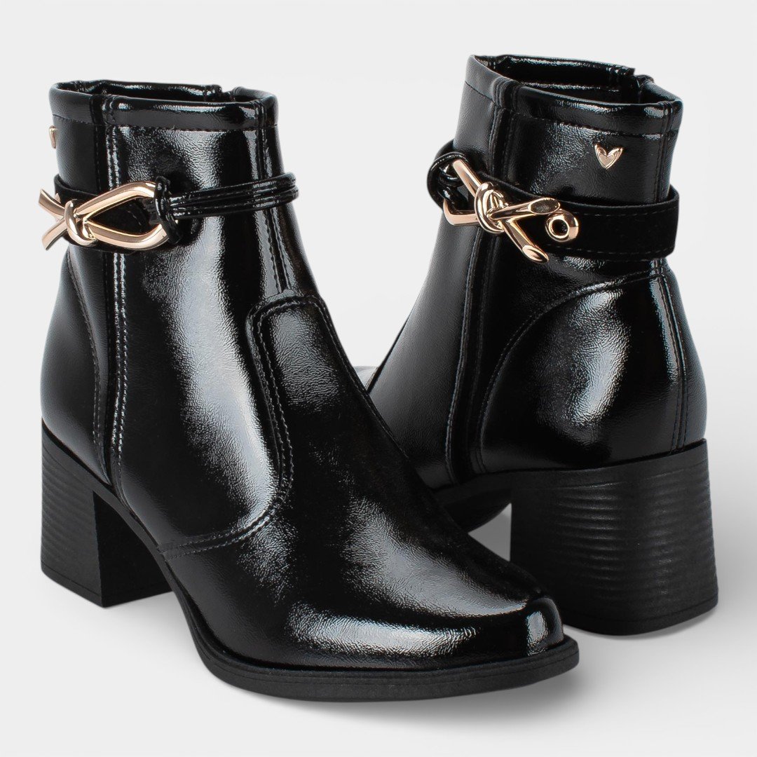 Bota Mississipi Cano Curto Preta Preto 7