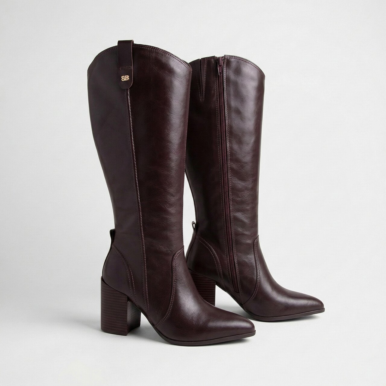 Bota Bottero Western Cano Longo Em Couro Marrom Marrom 3