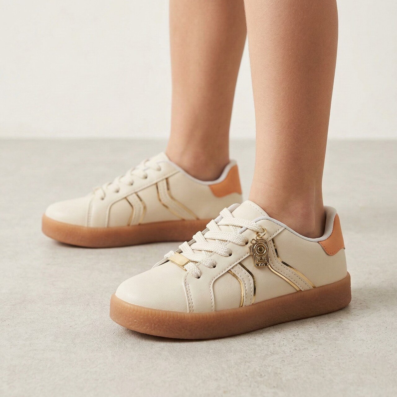 Tênis Molekinha Casual Feminino Infantil Branco Off Off White 2