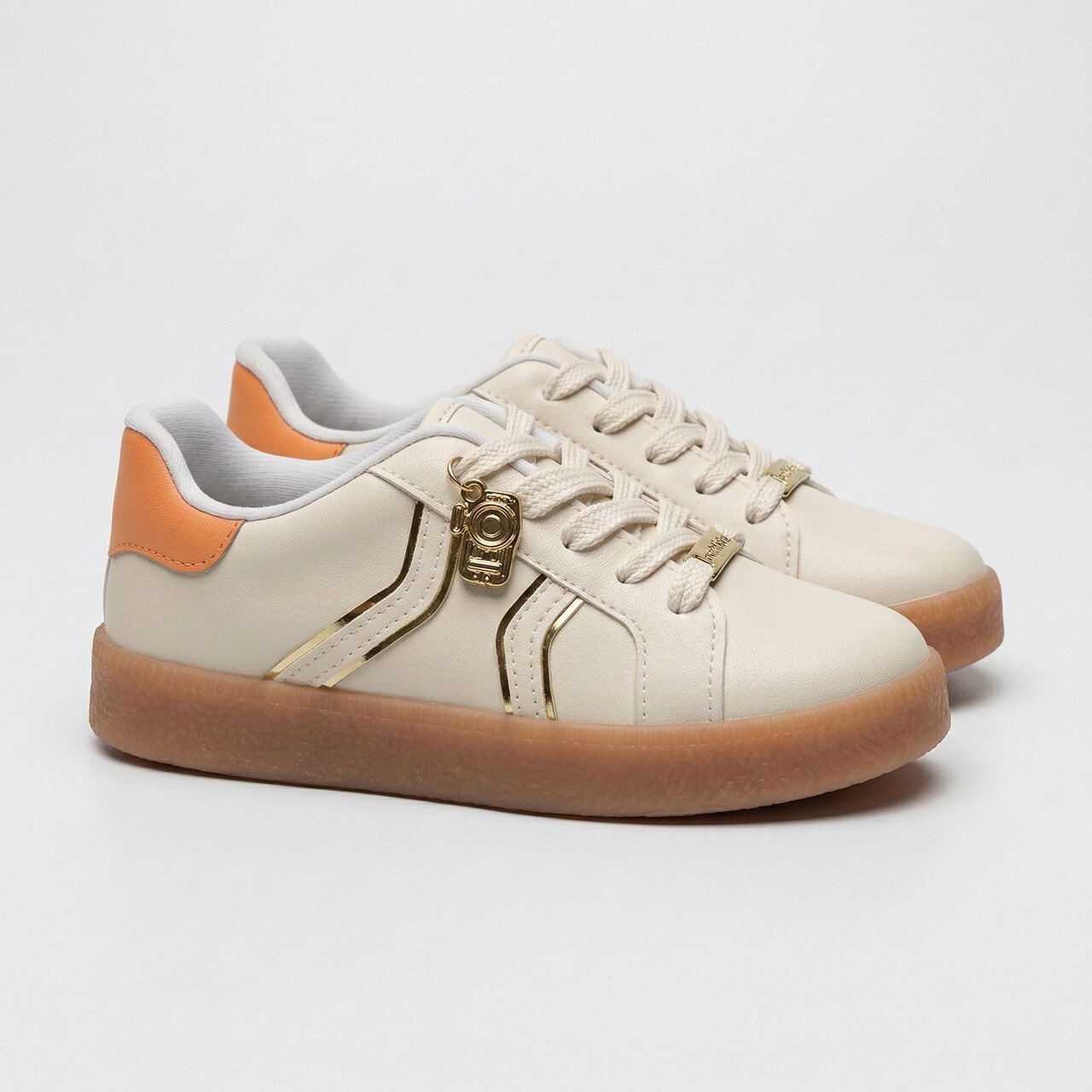 Tênis Molekinha Casual Feminino Infantil Branco Off Off White 3
