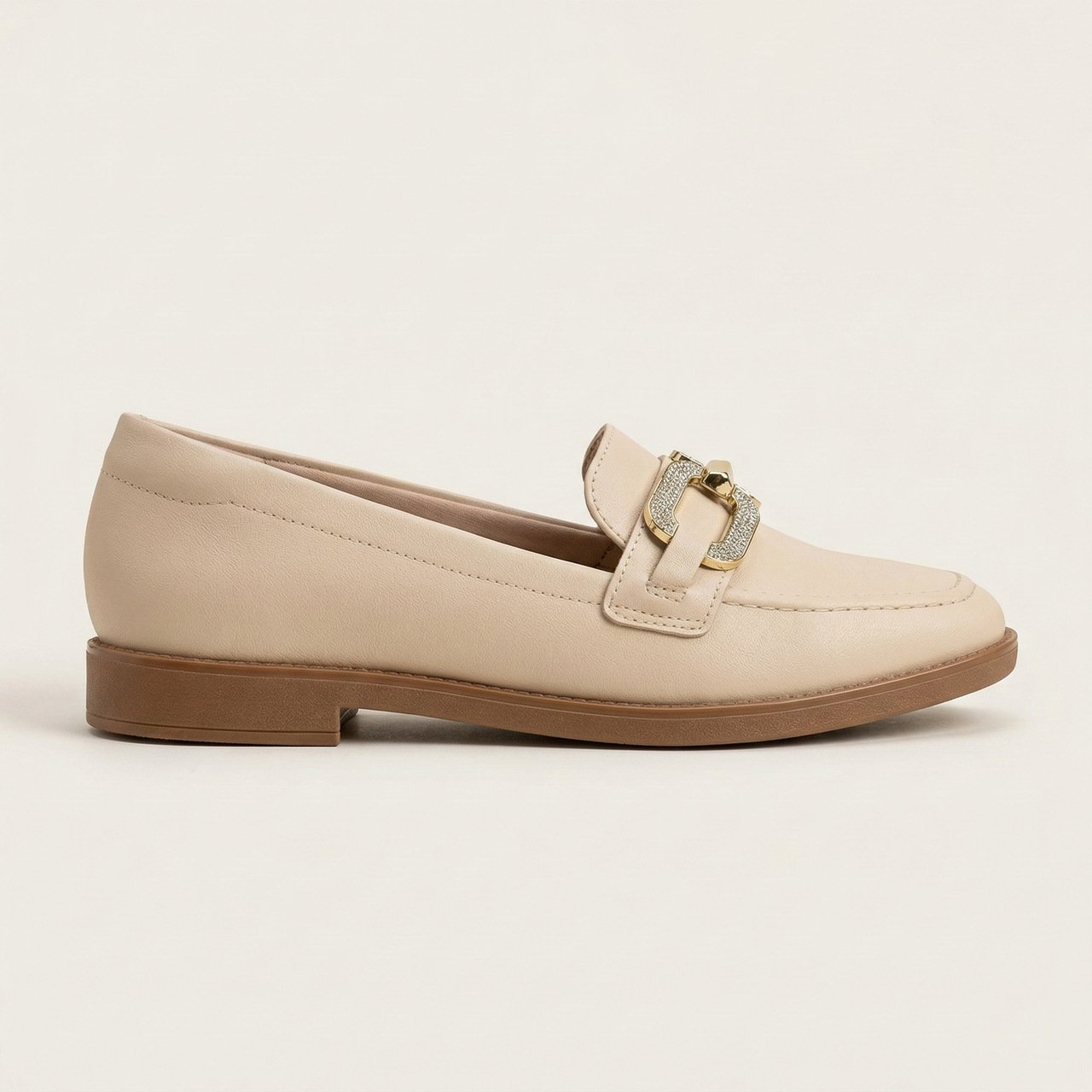 Sapato Loafer Beira Rio Off White