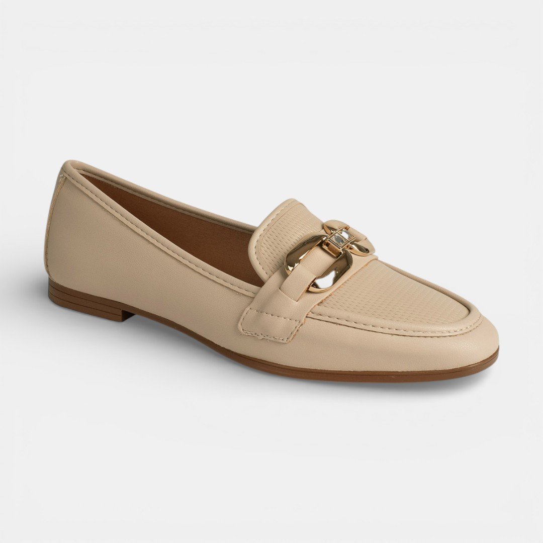 Mocassim Dakota Feminino Bege Bege 3