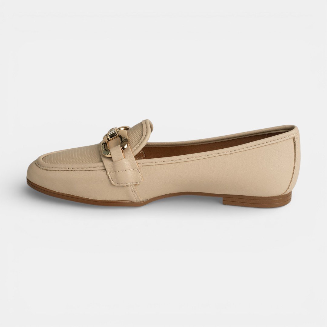 Mocassim Dakota Feminino Bege Bege 5