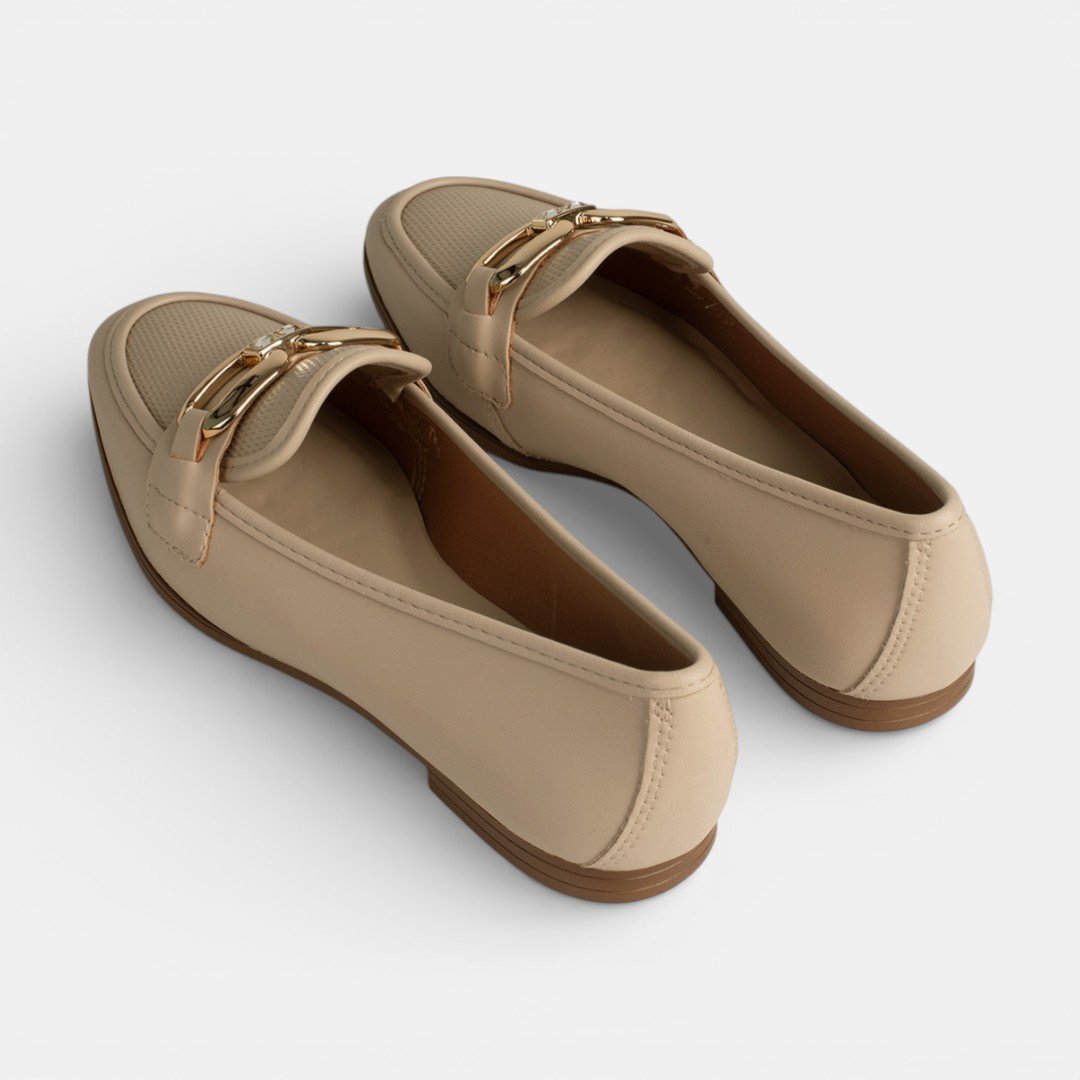 Mocassim Dakota Feminino Bege Bege 6