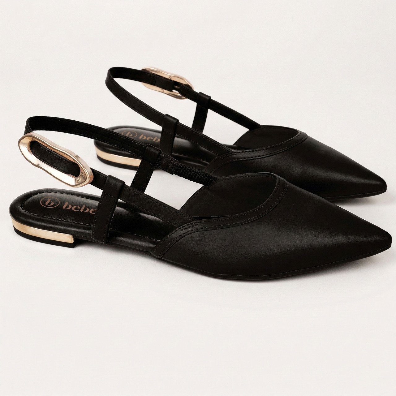 Sapatilha Slingback Bebecê Preta Preto 3