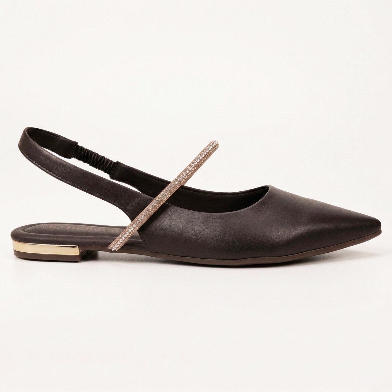 Sapatilha Slingback Bebecê Marrom