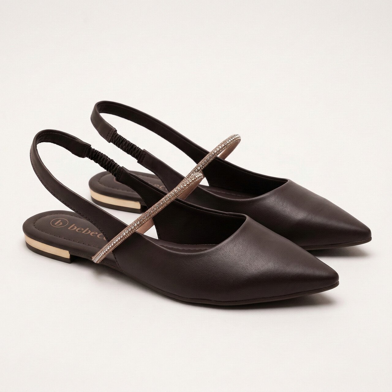 Sapatilha Slingback Bebecê Marrom Café 3
