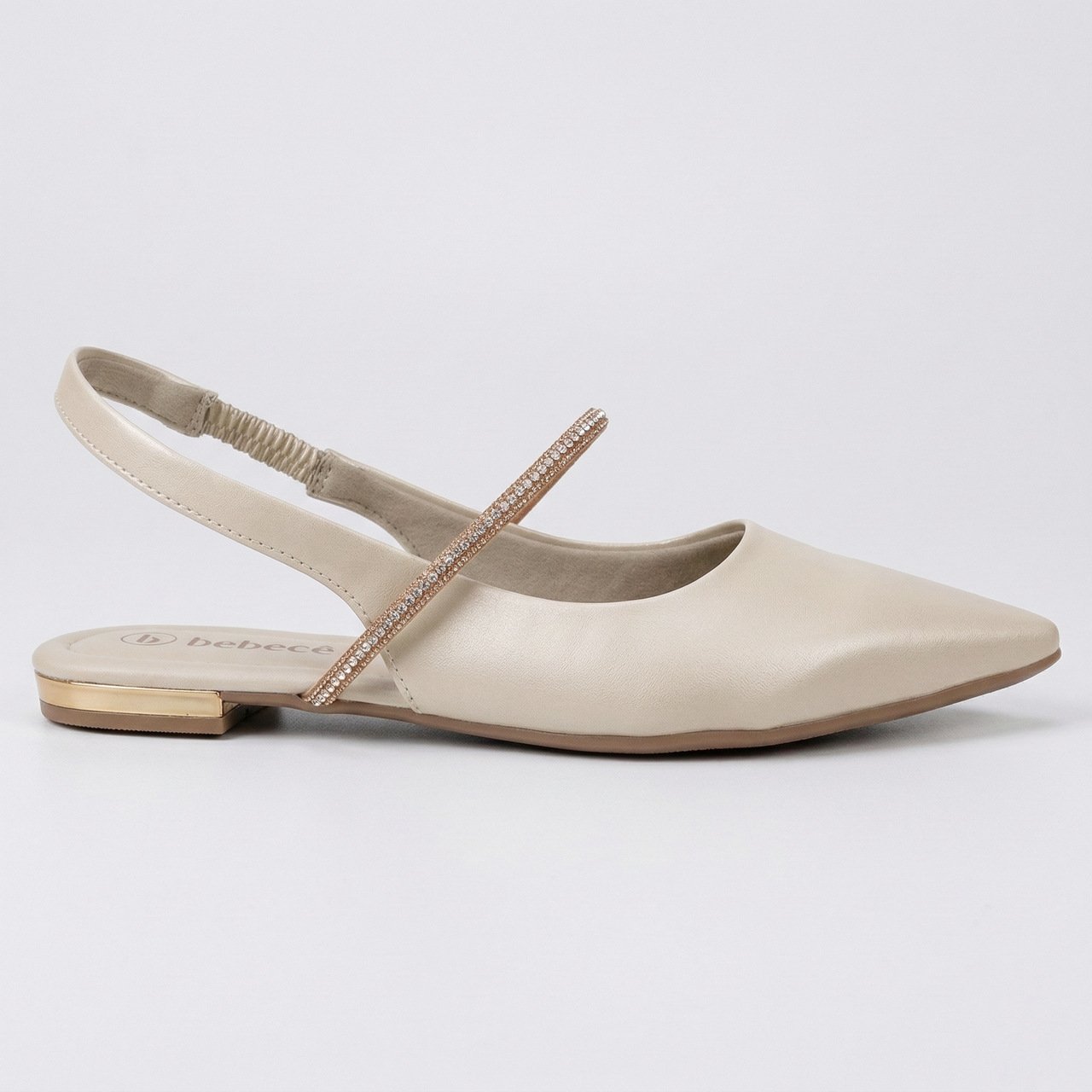 Sapatilha Slingback Bebecê Off White