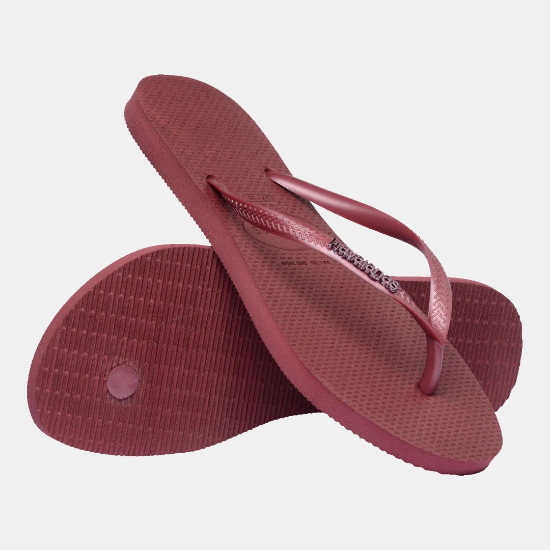 Chinelo Havaianas Slim Logo Metallic Amaranto Rosa 4