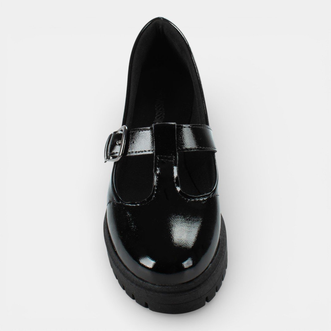 Sapato Mississipi Salto Baixo Preto Preto 6