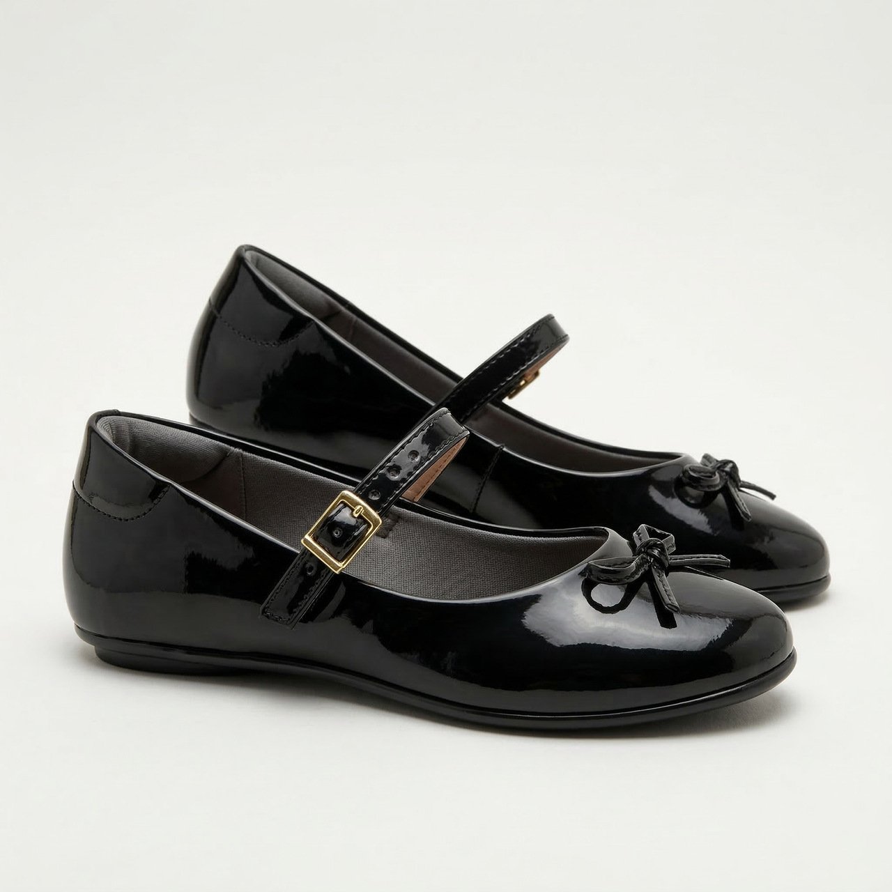 Sapatilha Molekinha Infantil Verniz Preta Preto 3